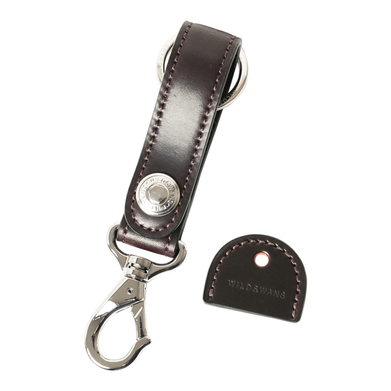 キーホルダー《ブランチ2》シェルコードバン｜WILDSWANS(ワイルド