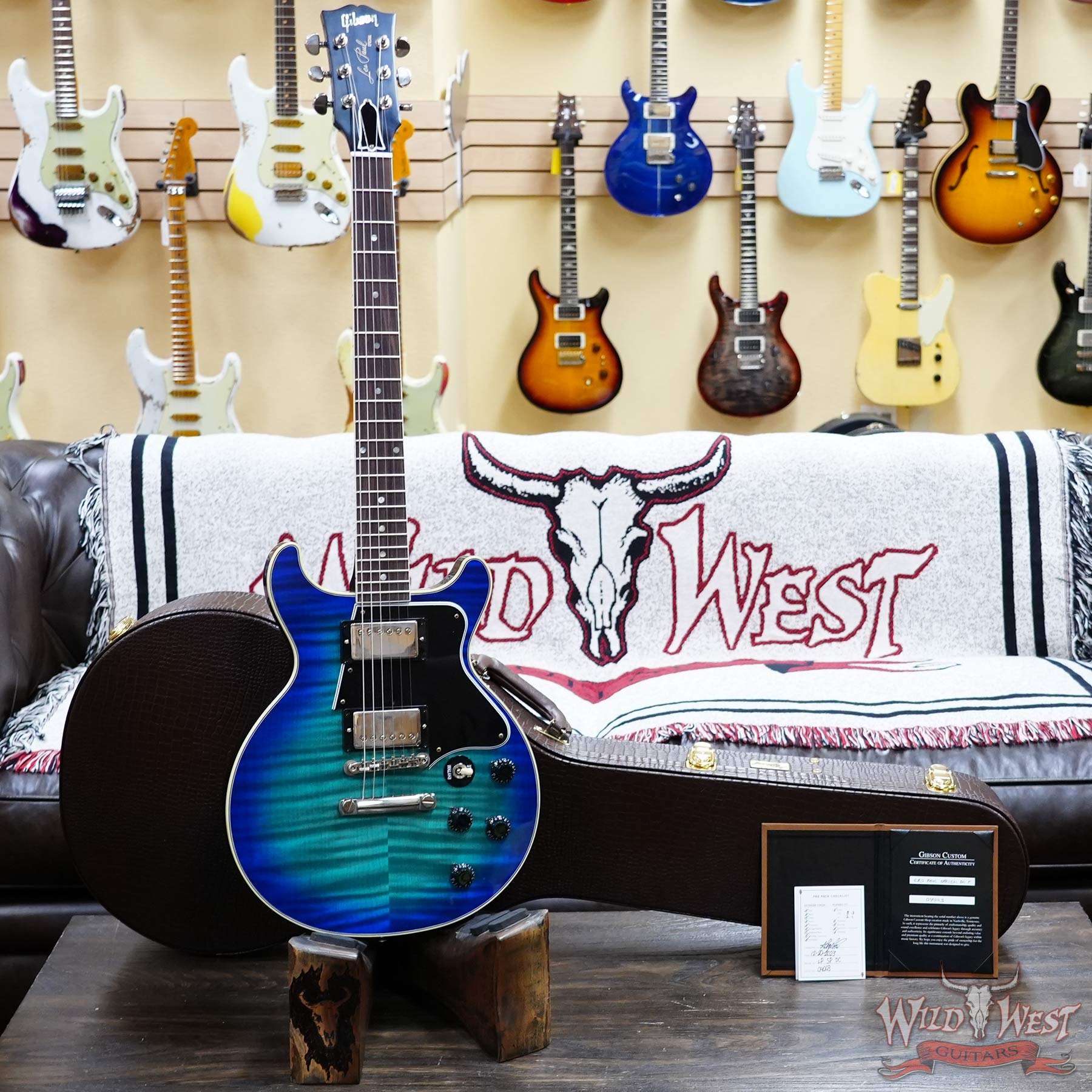 Gibson Custom Shop Les Paul Special Double Cut Figured Top Blue