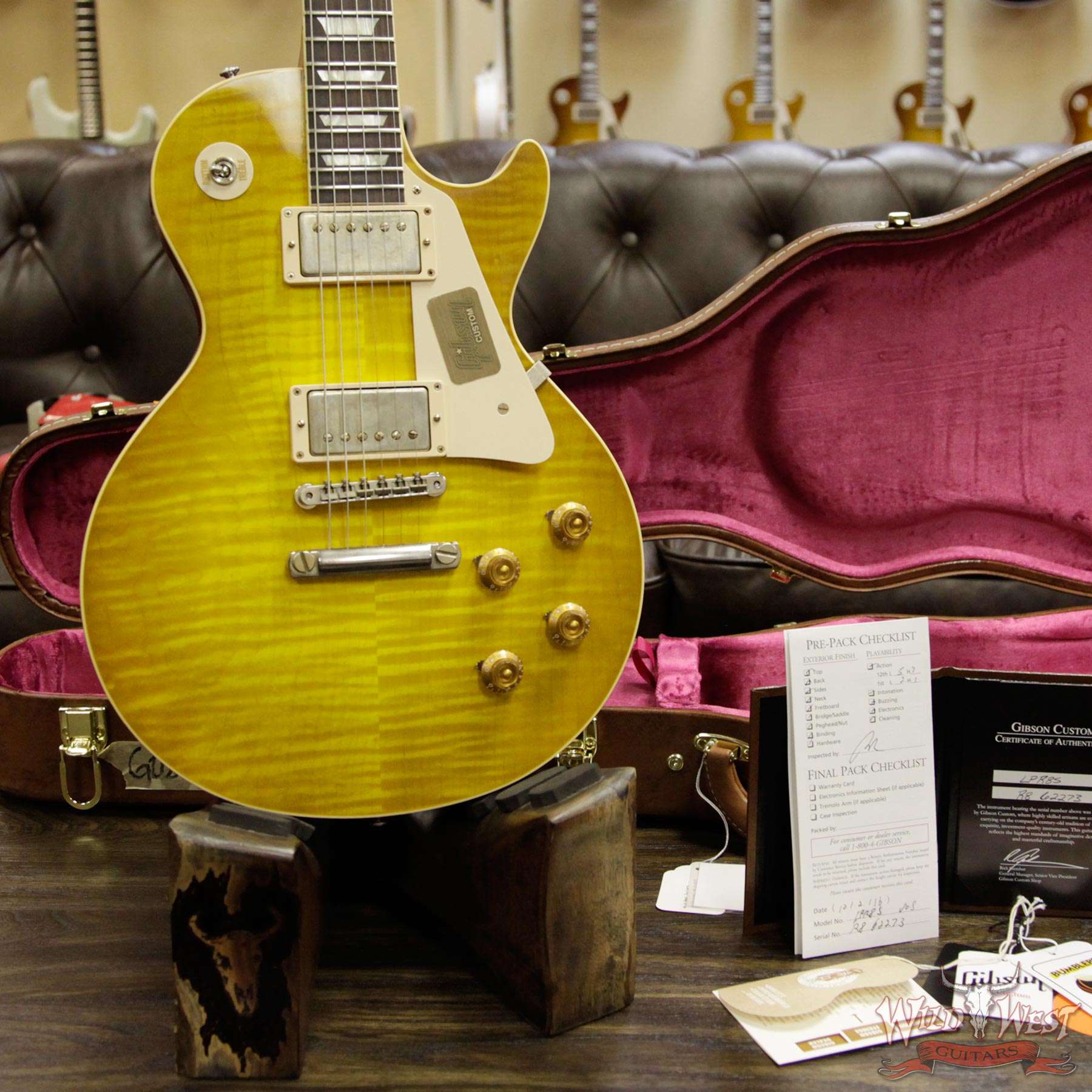 2016 Gibson Custom Shop Standard Historic Les Paul R8 VOS Lemon