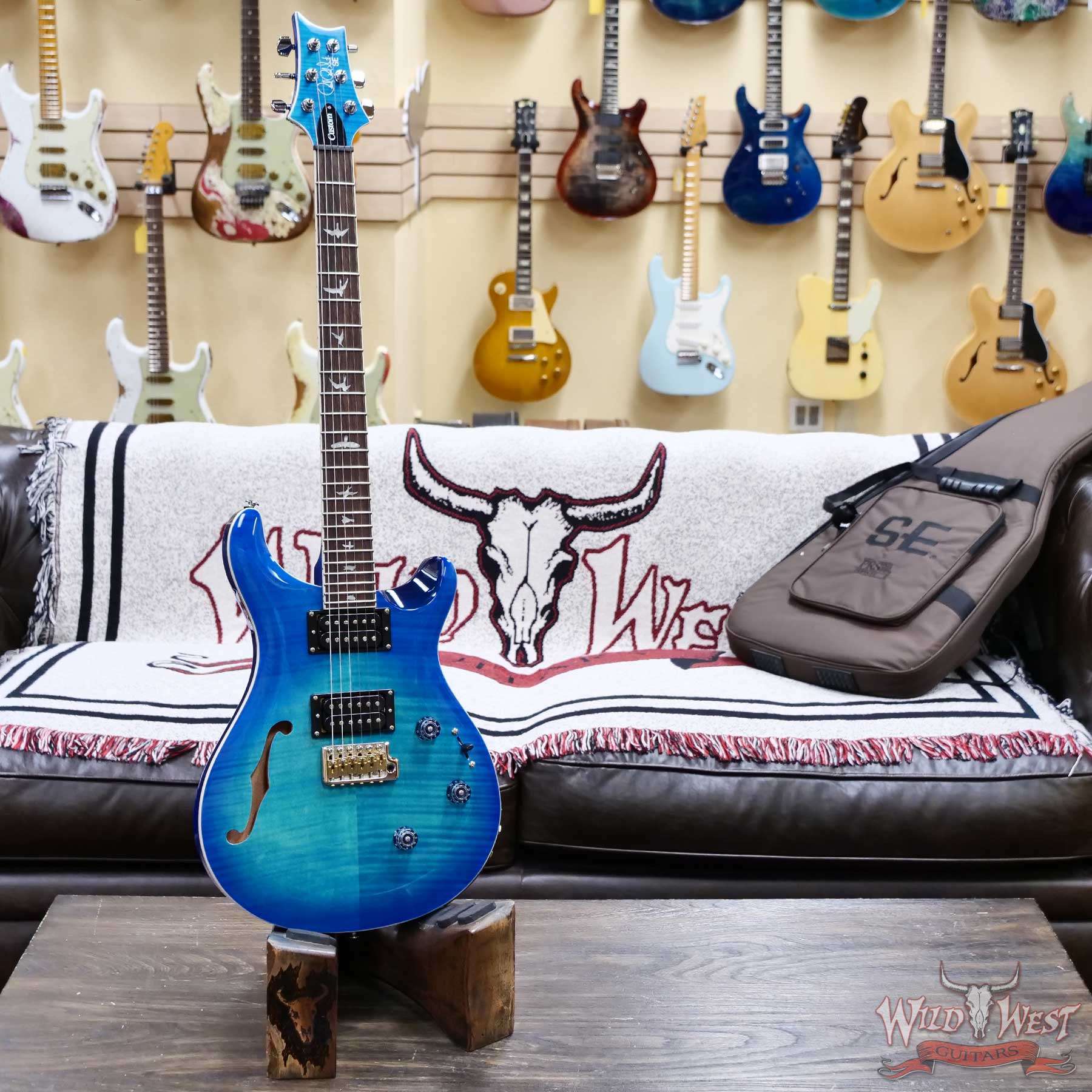 Paul Reed Smith PRS SE Custom 24 Semi-Hollow Piezo Lake Blue 6.90