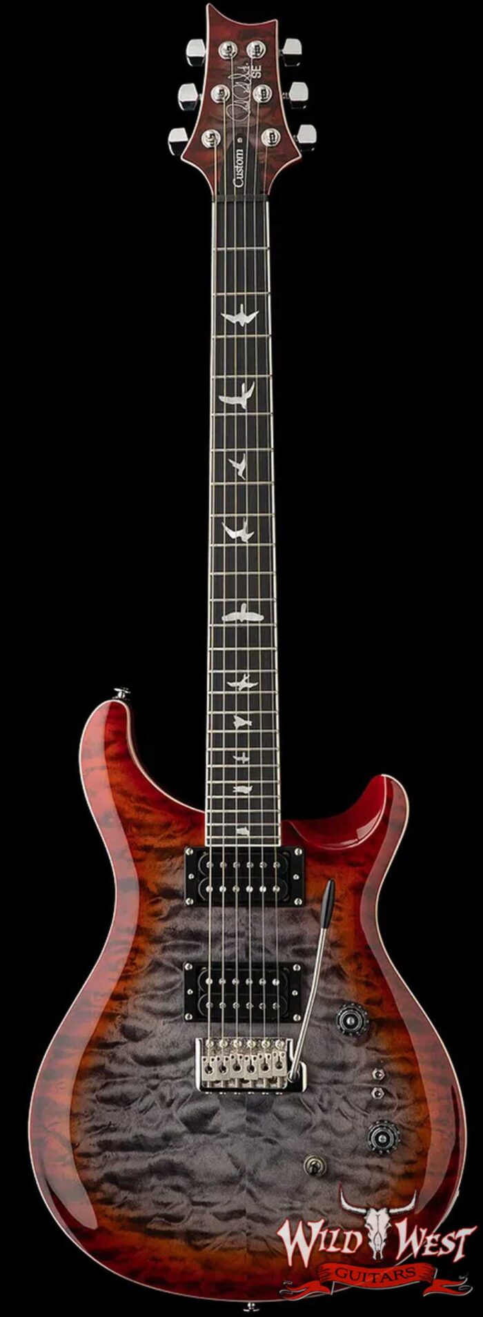 Paul Reed Smith PRS SE Custom 24-08 Quilt Charcoal Cherry Burst