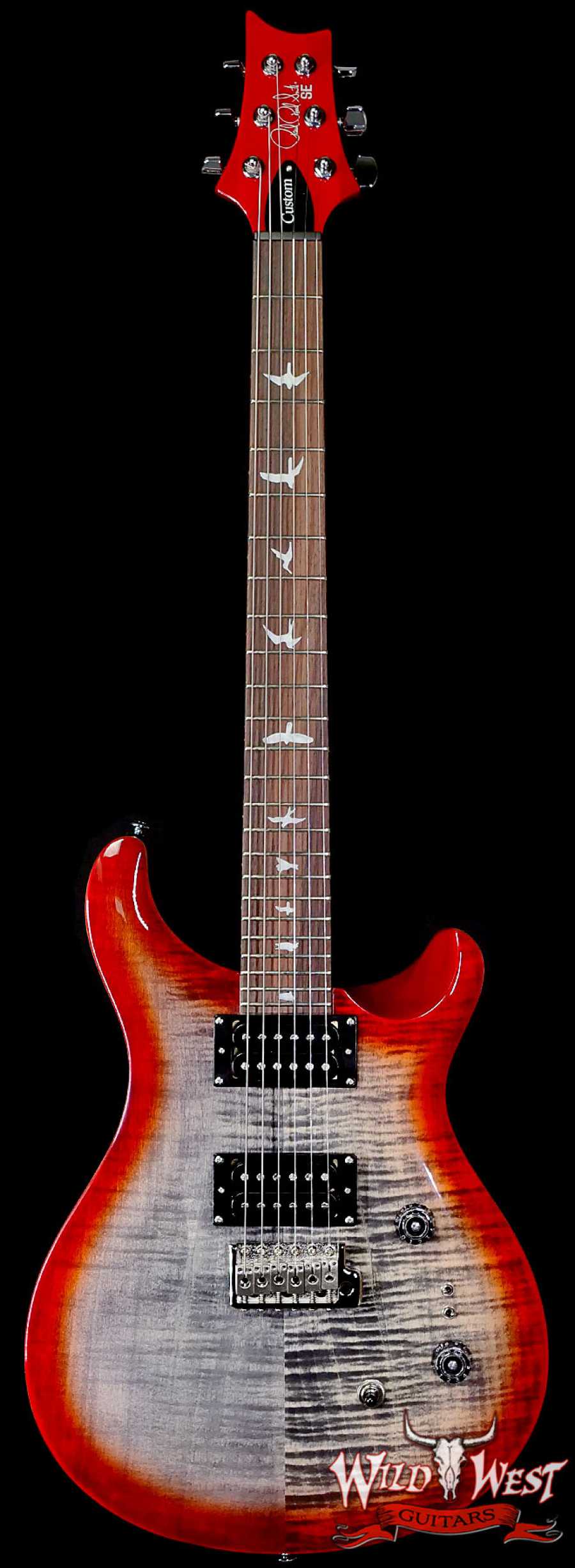 Paul Reed Smith PRS SE Custom 24-08 Charcoal Cherry Burst 7.80 LBS