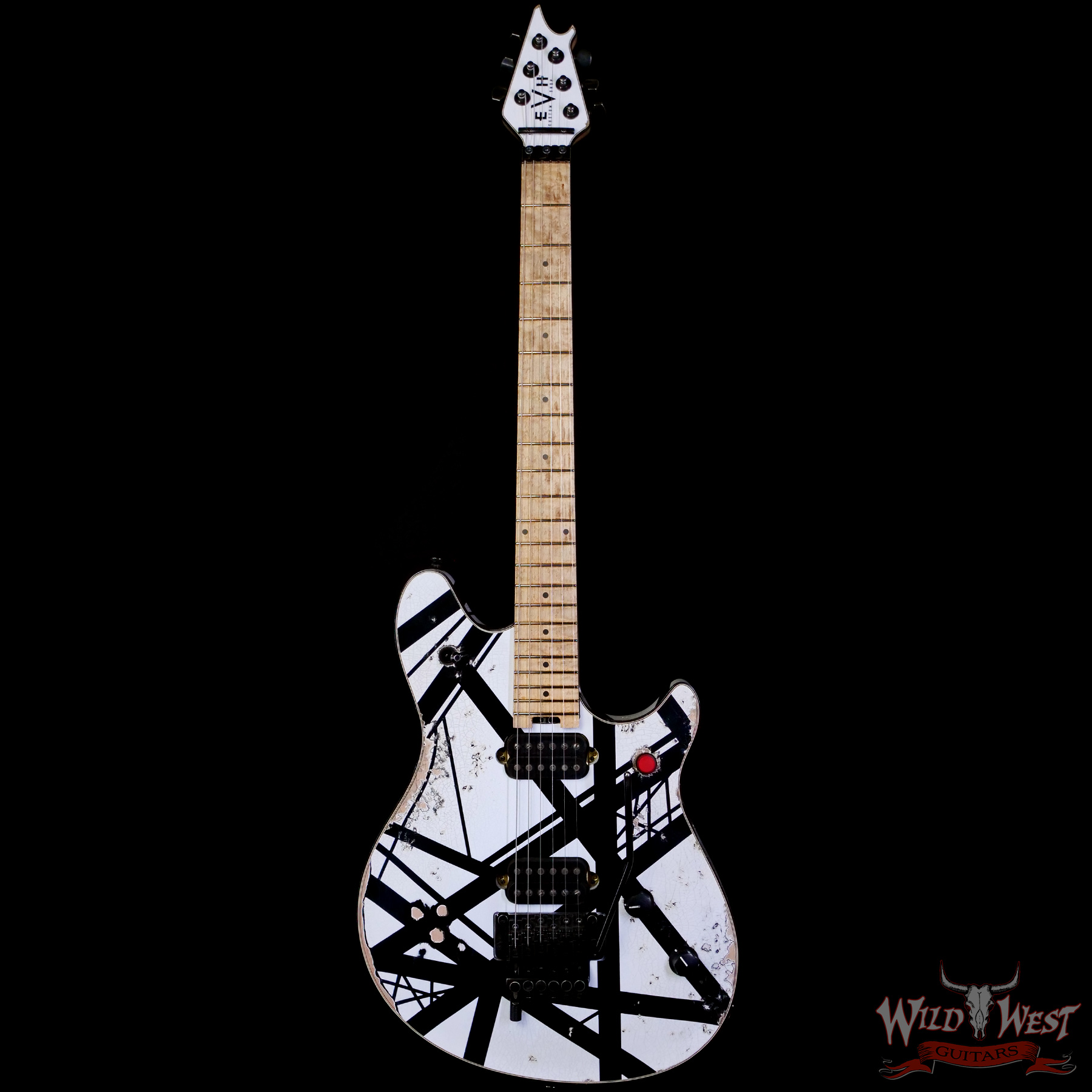 EVH Custom Shop USA Special Edition Wolfgang EVH Stripes White