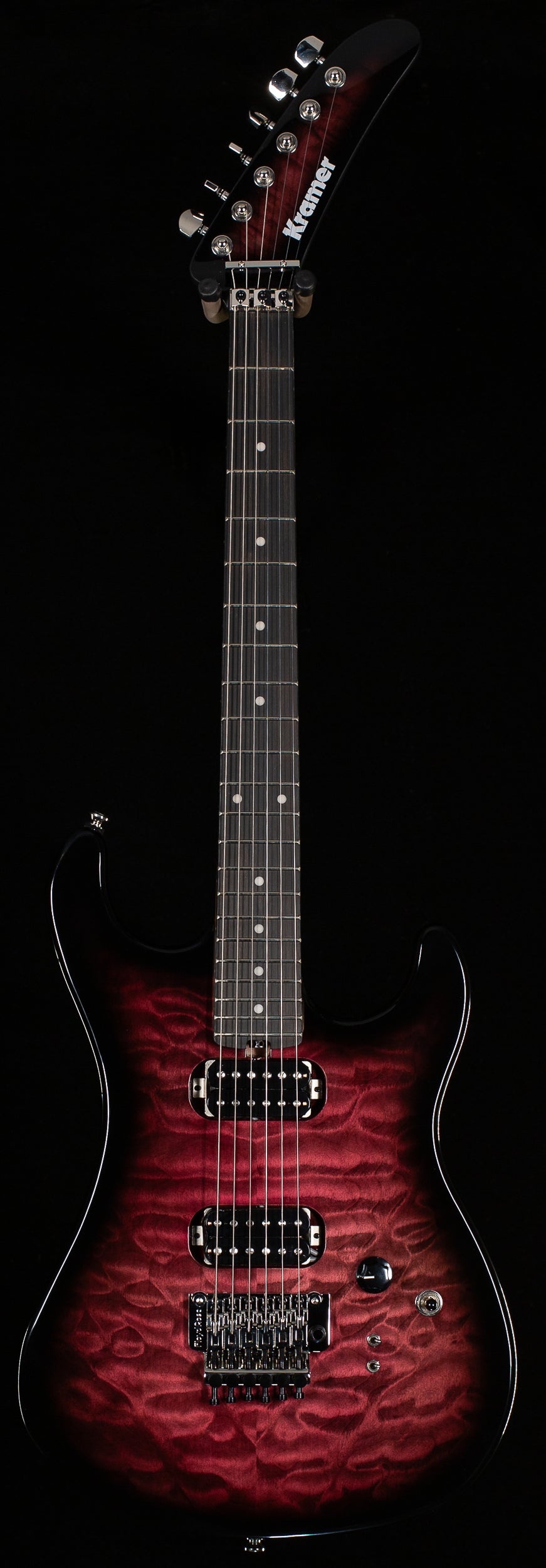 Kramer 84 HH Quilt Magenta Burst (893) - Willcutt Guitars