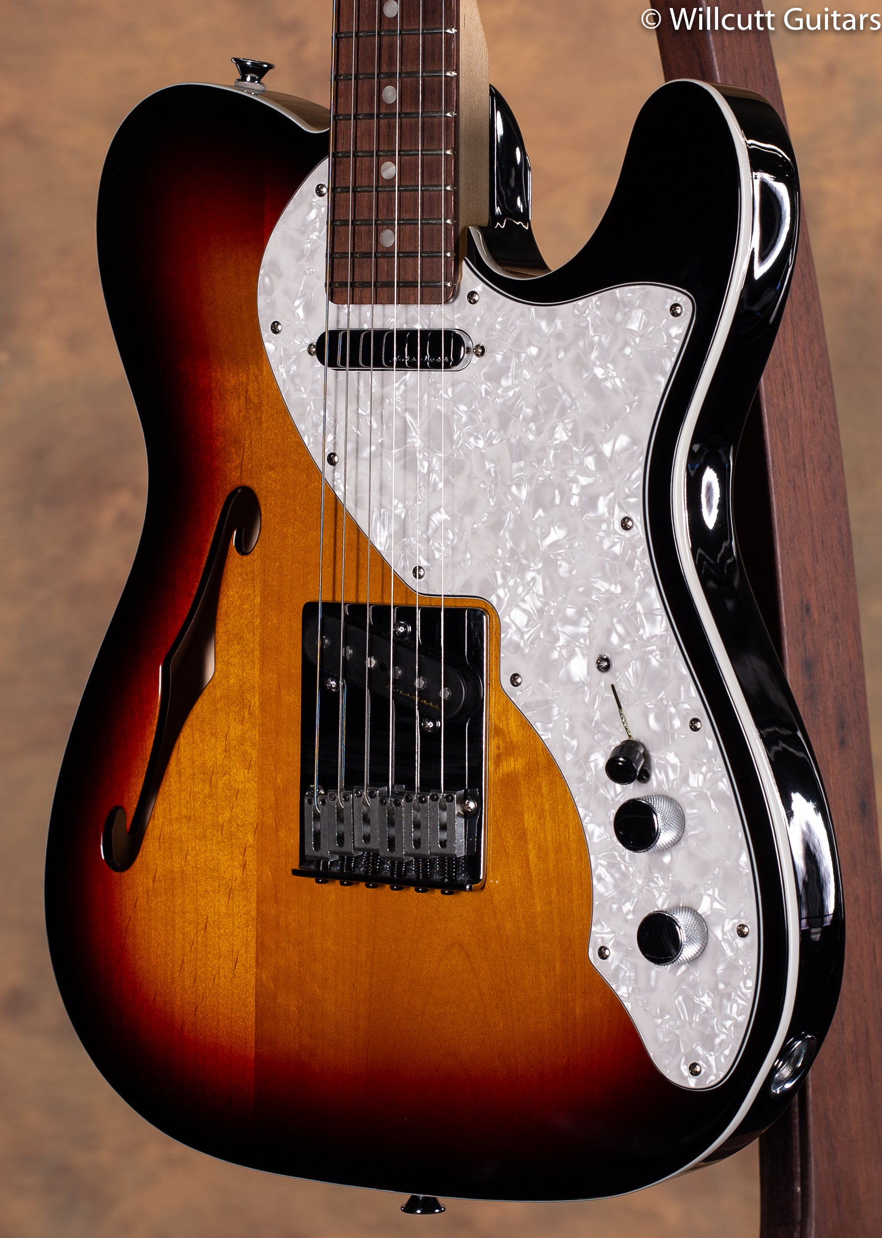 Fender Deluxe Telecaster Thinline 3 Tone Sunburst USED - Willcutt