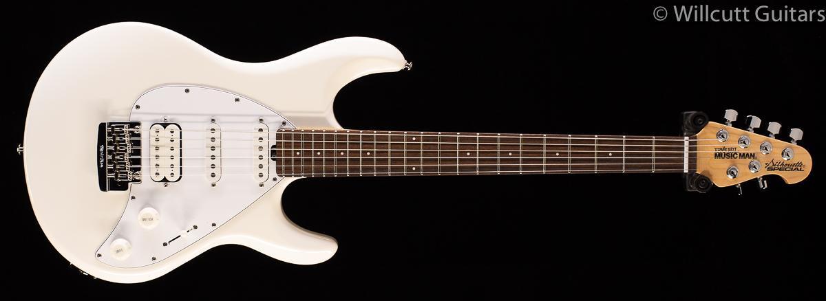 Ernie Ball Music Man Silhouette Special HSS Trem White, Rosewood