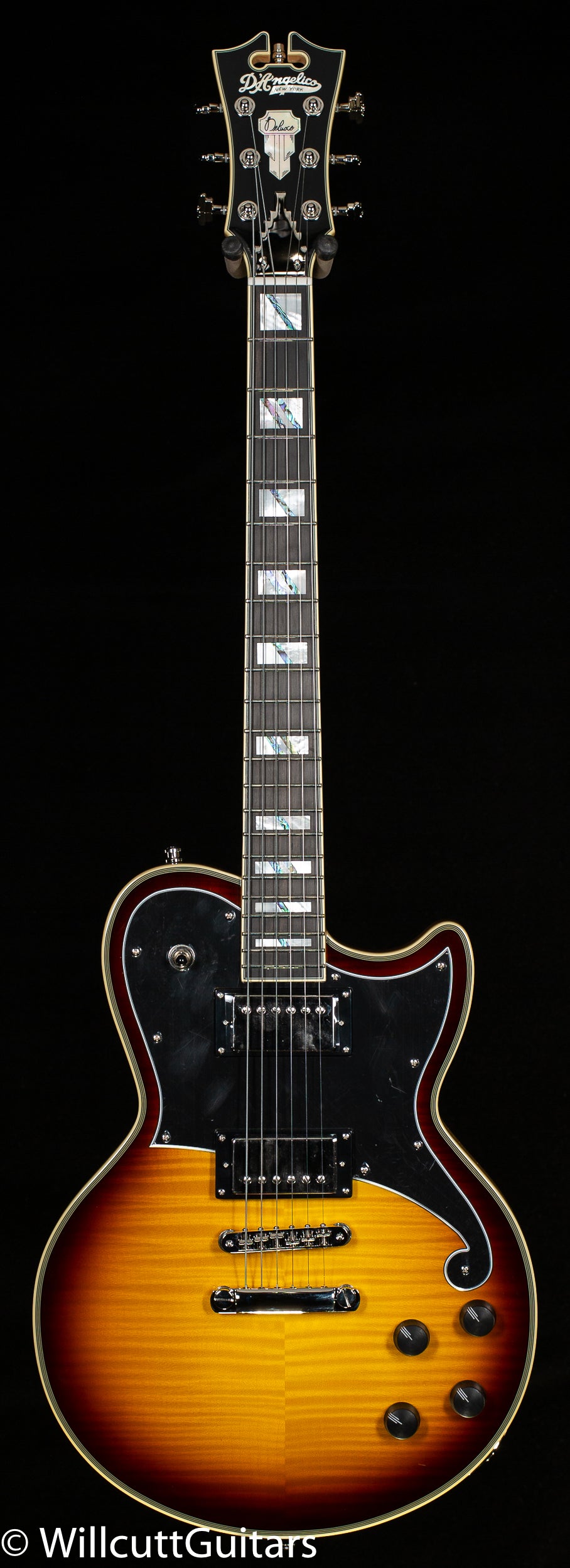 D'Angelico Deluxe Atlantic Vintage Sunburst (073) - Willcutt Guitars