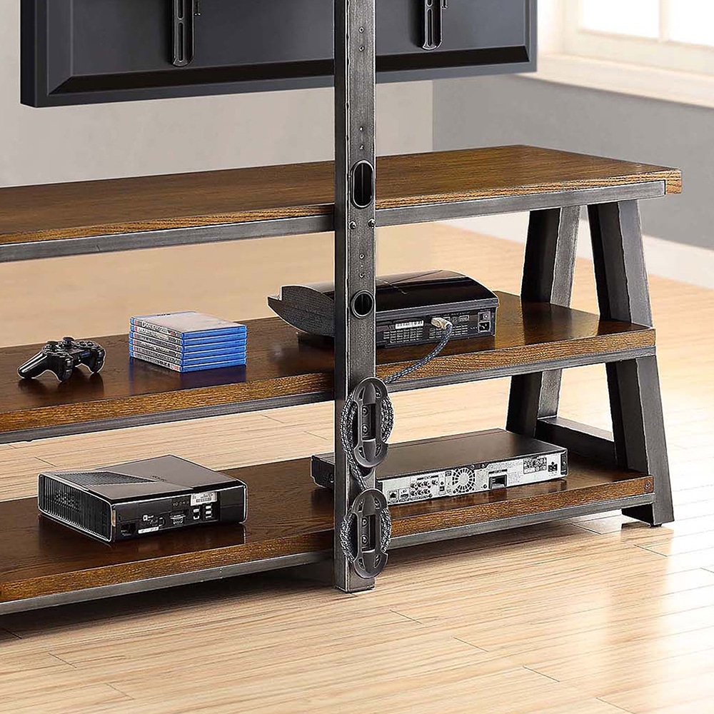 Mercer 60in Brown 3-in-1 TV Stand | Whalen Furniture