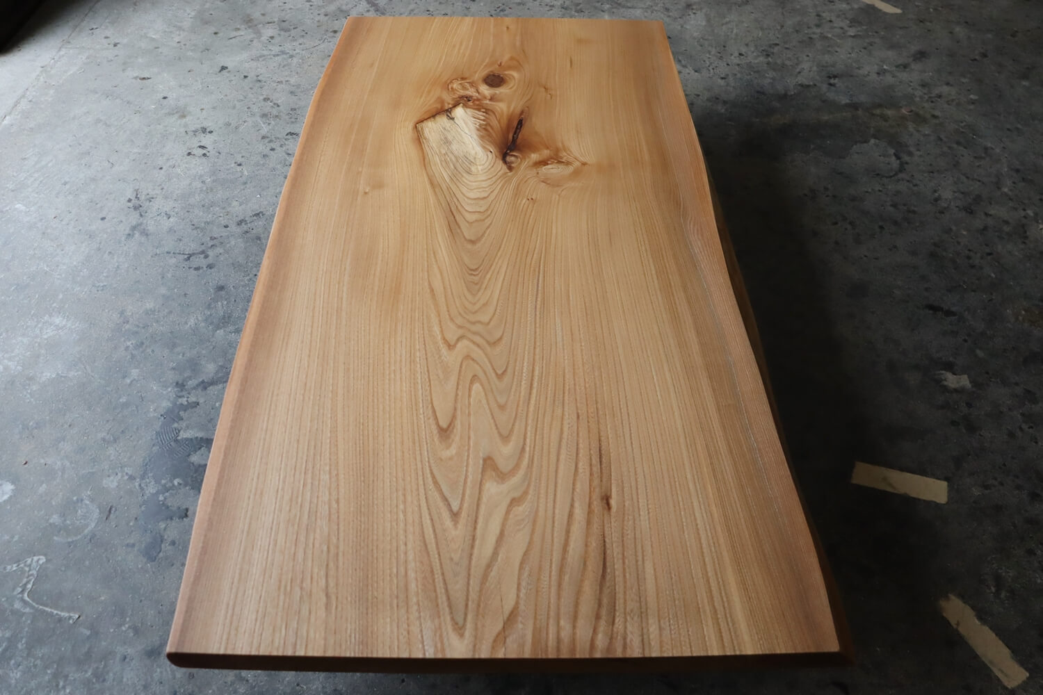 一枚板 楡 1500 MS-7448 - 一枚板テーブル制作の手作り家具工房すぎむら