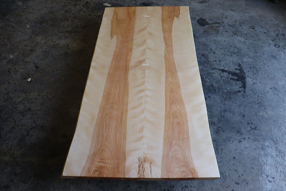 ブックマッチ天板 ダイニングテーブル カバ桜 1800 MS-7177 - 一枚板