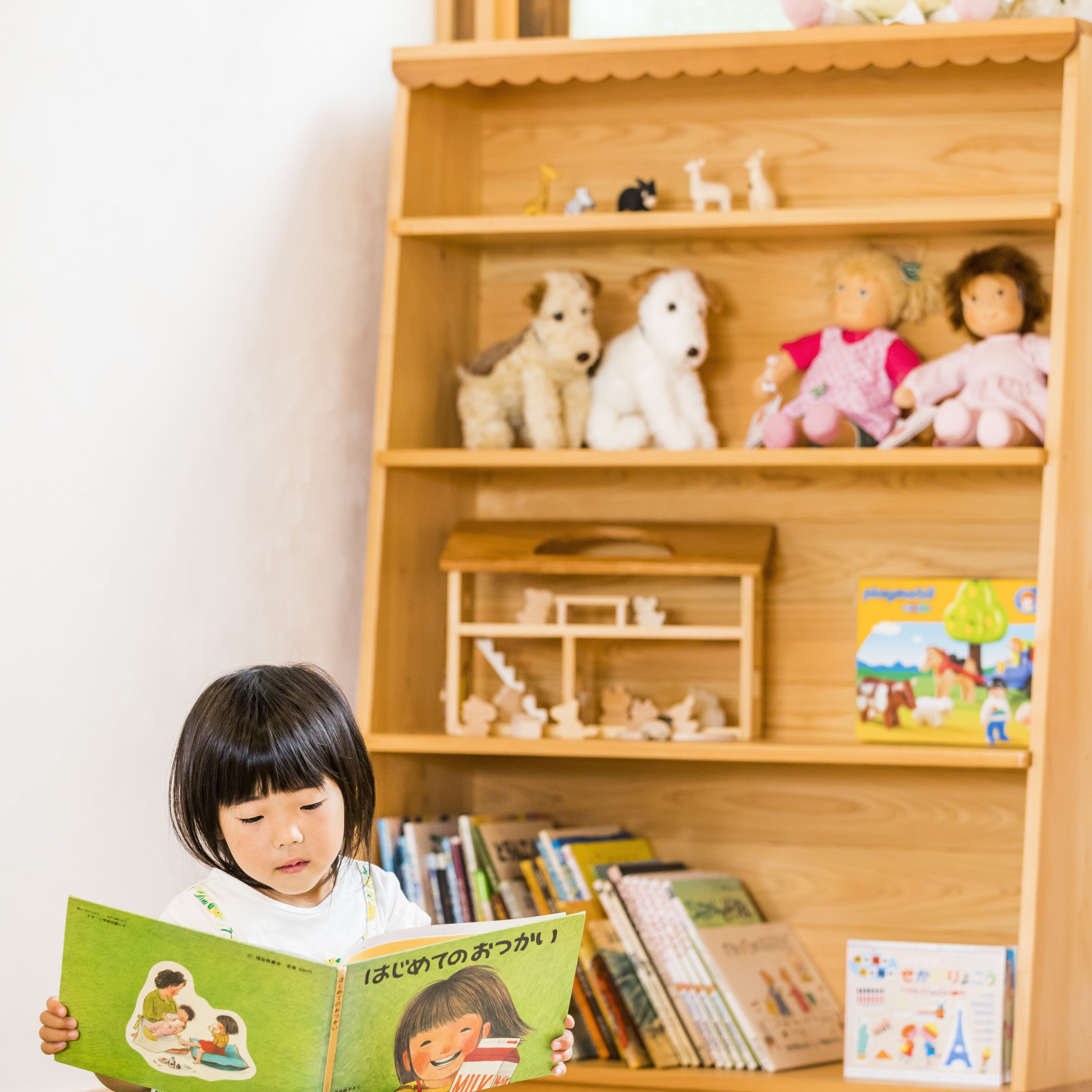 大容量が収納できる大きな本立て – なかよしライブラリー