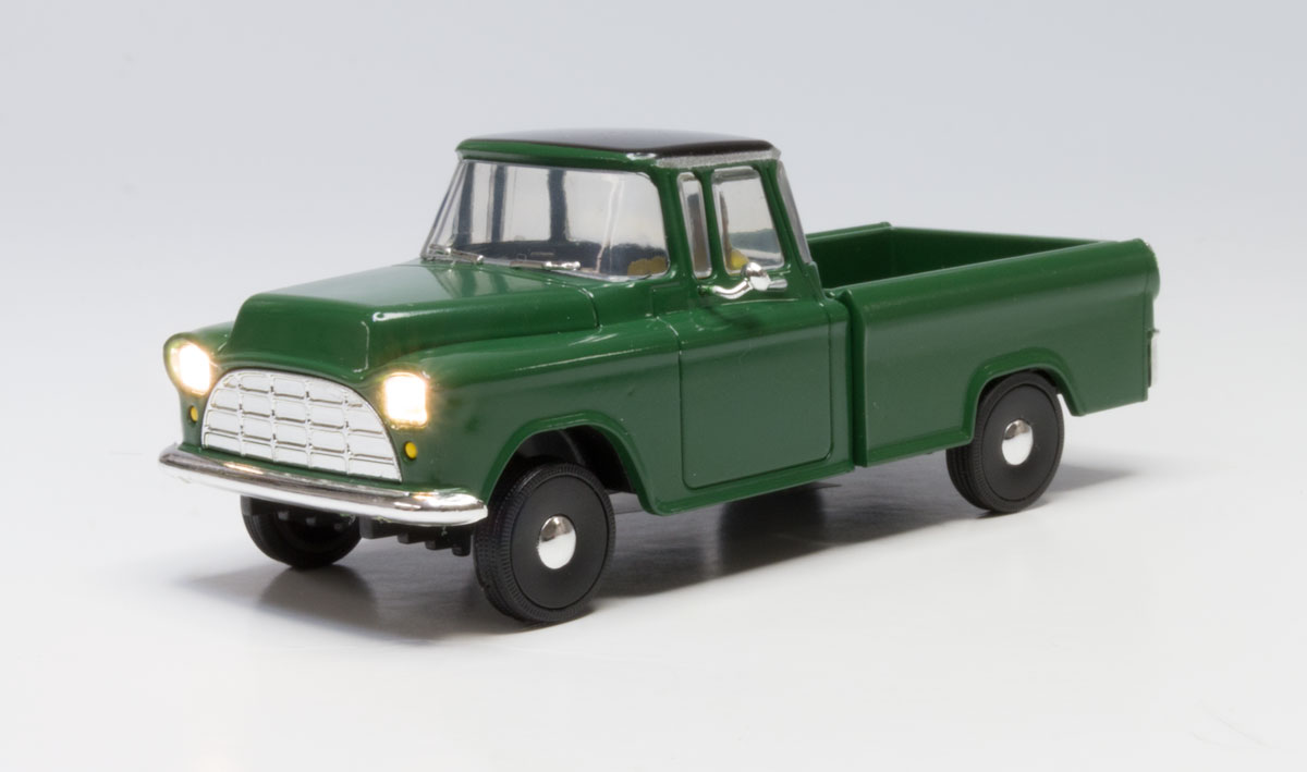 Green Pickup - O Scale - Woodland Scenics