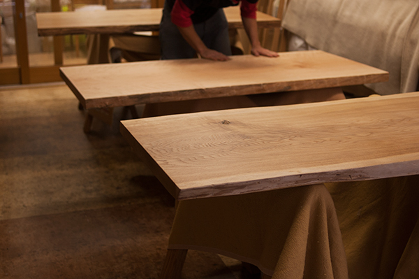 ナラ一枚板天板│オーダー家具と無垢天板 東京 WOODWORK