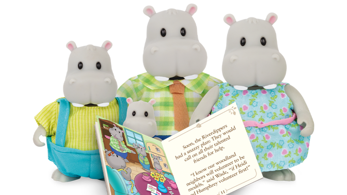 Hippo Toys | The Riverdipper Hippo Family | Li'l Woodzeez