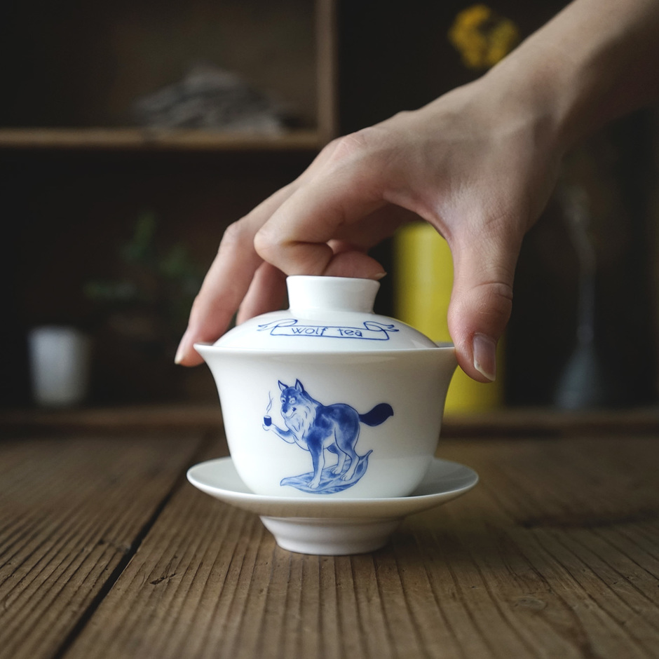 琅茶オリジナル蓋碗 聞香杯、急須、茶杯、3種類の使い方 - 琅茶 Wolf Tea