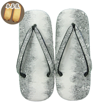 雪駄］1104 半月トカゲ 本皮底