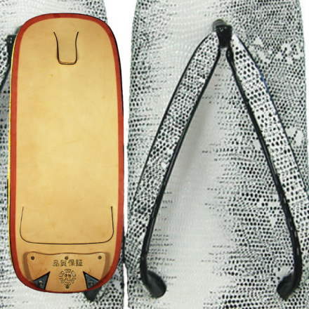 雪駄］1104 半月トカゲ 本皮底