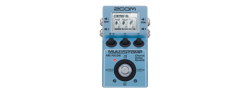 Zoom MS-70 Pedal para Guitarra Multiefeitos Stompbox - World Music