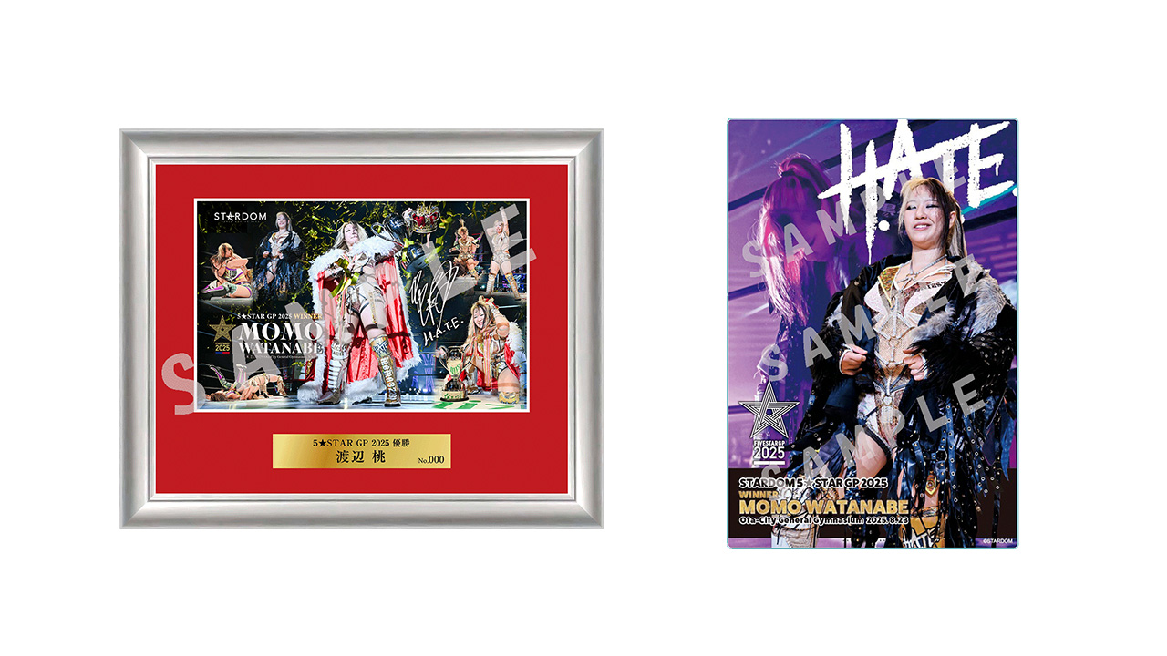渡辺桃 5☆STAR GP 優勝Tシャツ XL スターダム H.A.T.E 渡辺桃 5