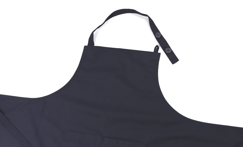 紺無地エプロン2点セット ジョリコムアンクール