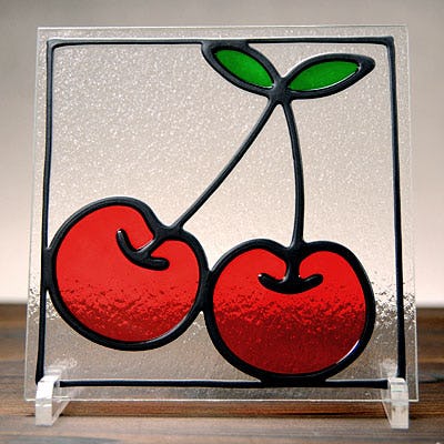 ステンドグラス風装飾ガラス(スクウェア) OG221｜オーダーガラス板.com