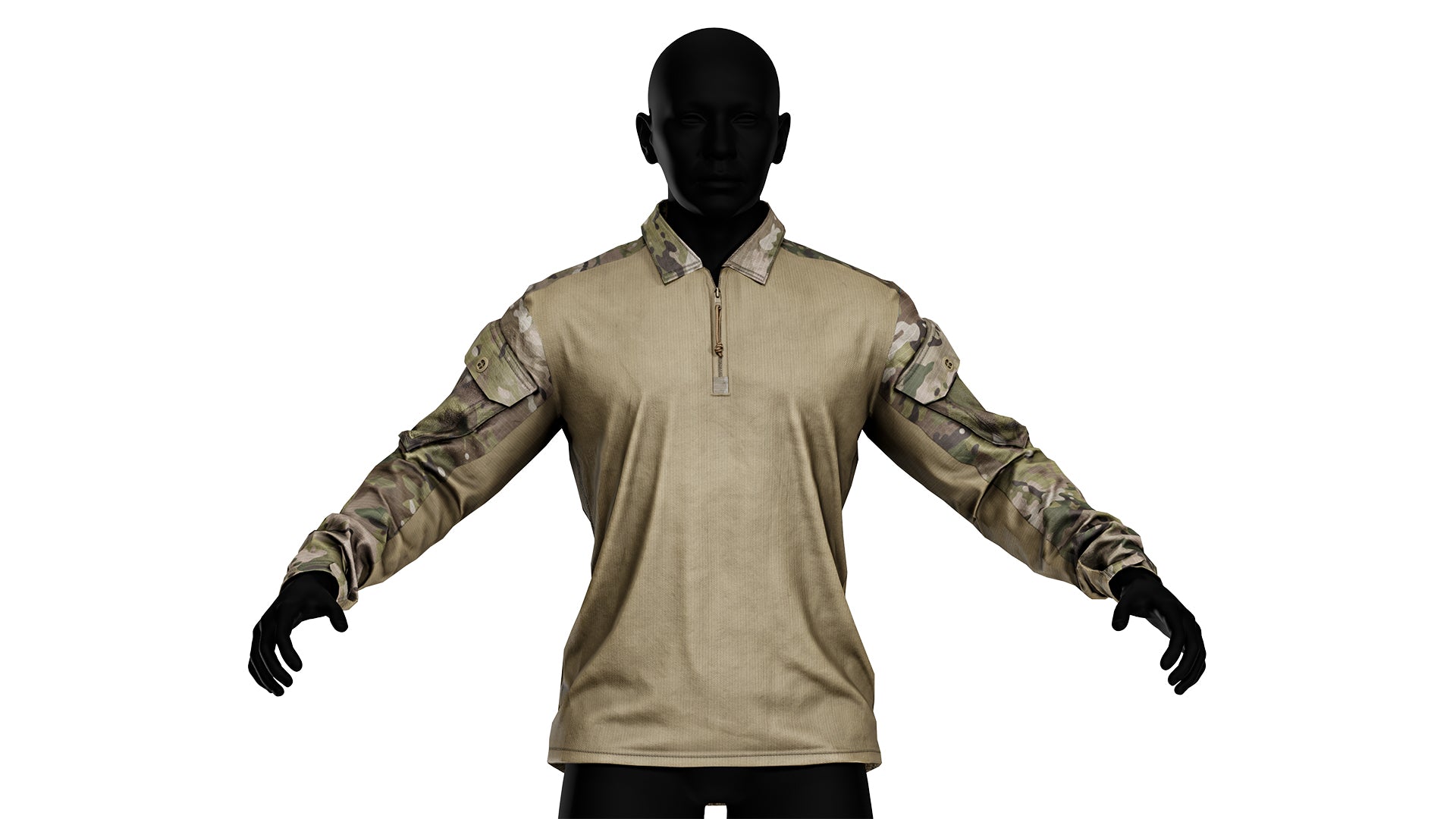 CRYE PRECISION G4 HOT WEATHER COMBAT SHIRT - Low Poly 3D Model