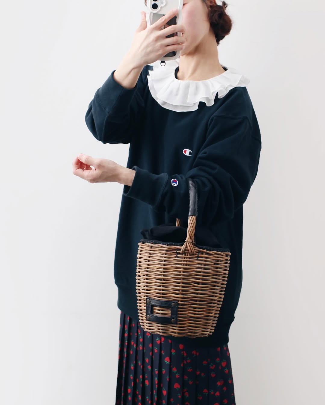 ebagos エバゴス ブライドル バケツ・M・バスケット