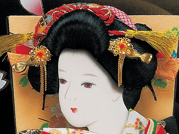 花13号藤娘振袖羽子板ケース飾り ～広島市の人形問屋十二段屋