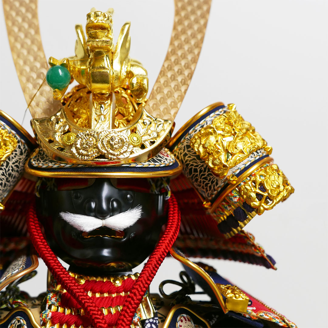 甲子之天山8号純金箔押小札赤糸威大鎧が安い 雄山作 鎧単品 五月人形