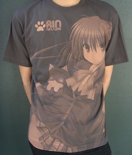 リトルバスターズ! 棗鈴オールプリントTシャツ CHARCOAL XL