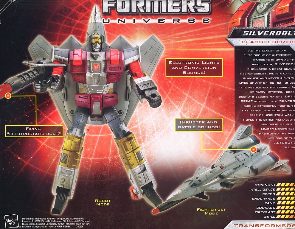 TRANSFORMERS USAエディション/TRANSFORMERS UNIVERSE SILVERBOLT