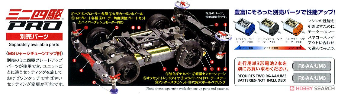 ダッシュ2号・太陽(バーニング・サン) (MSシャーシ) (ミニ四駆