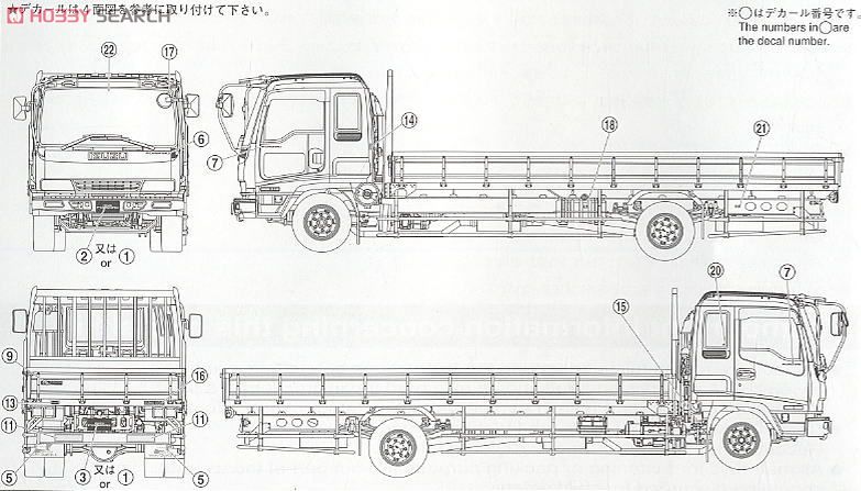 いすゞ フォワード 平ボデー (320前期型) (プラモデル) - ホビーサーチ