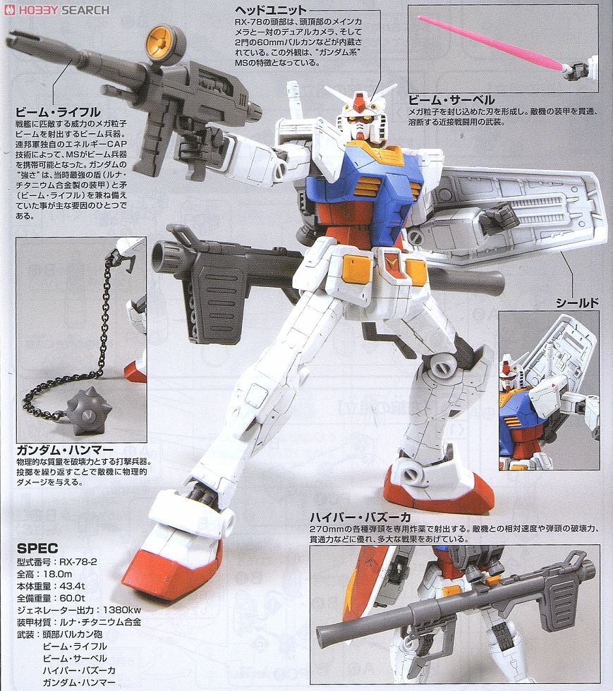 RX-78-2 ガンダム Ver.G30th (HG) (ガンプラ) - ホビーサーチ ガンプラ他