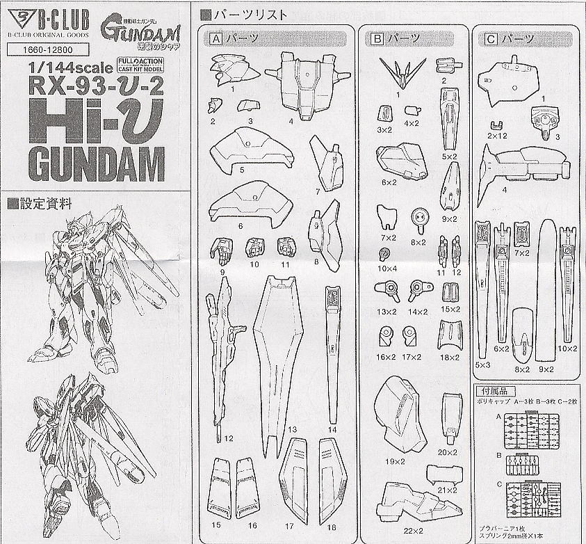 RX-93-ν-2 Hi-νガンダム (ガレージキット) - ホビーサーチ ガンプラ他