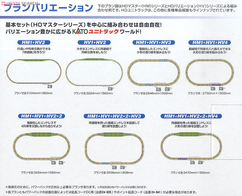 HO) UNITRACK(ユニトラック) [HV2] 手動ポイント6番 待避線セット (HO
