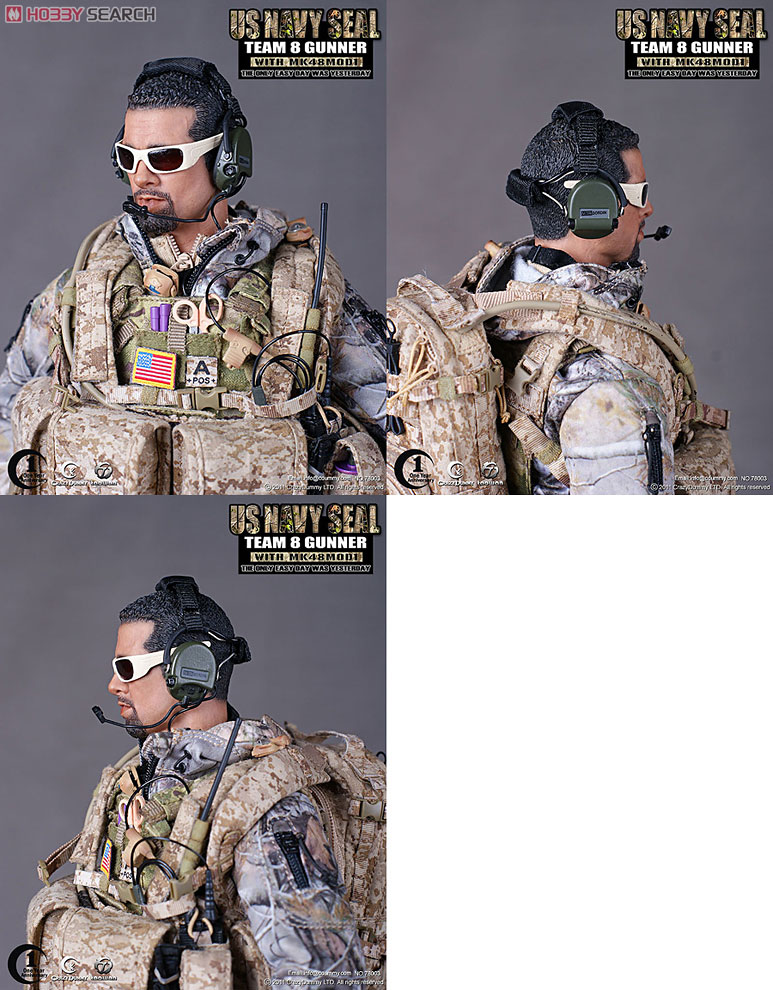 Crazy Dummy - 1/6 U.S.Modern Navy Seal Team 8 Gunner With MK48