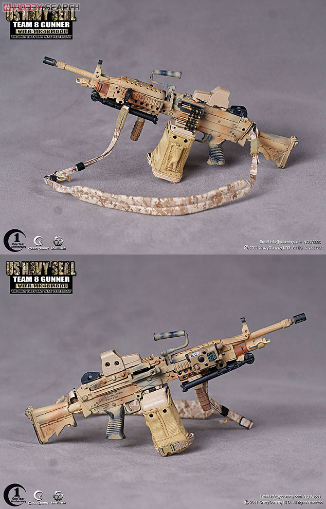 Crazy Dummy - 1/6 U.S.Modern Navy Seal Team 8 Gunner With MK48