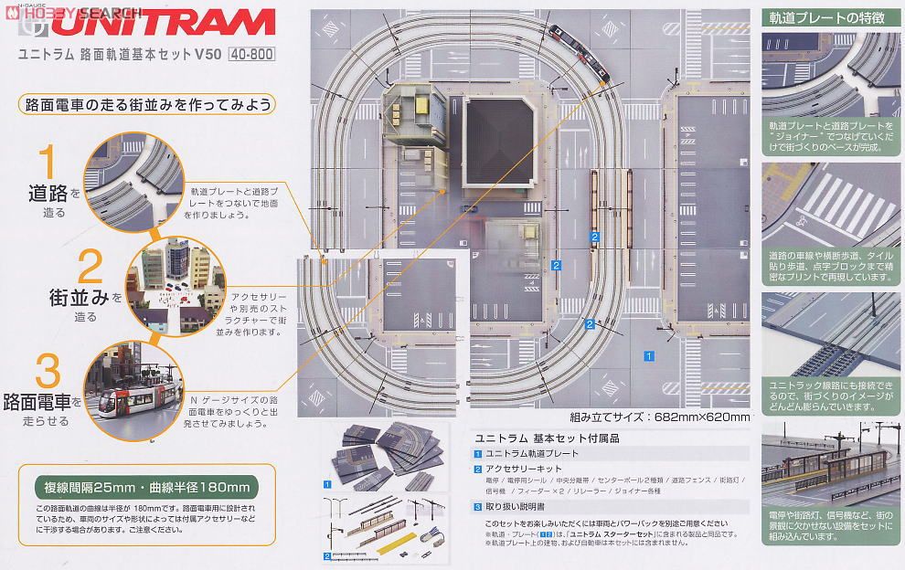 UNITRAM [V50] Unitram Street Track Basic Set (Variation 50) (Model