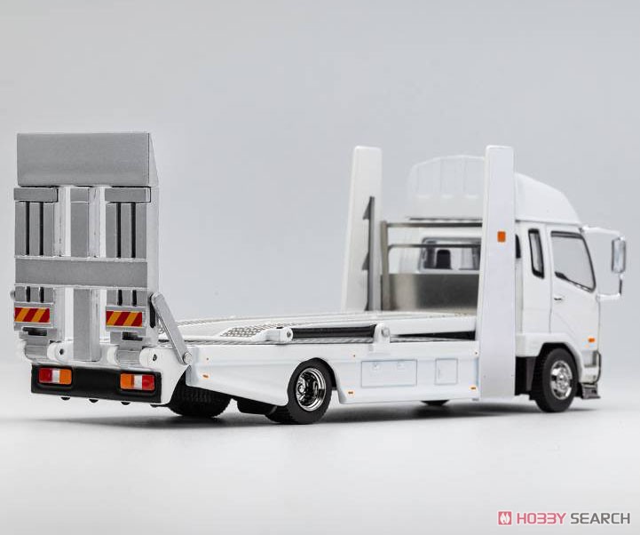 三菱FUSOトラック ダブルデッカートレーラー ホワイト (ミニカー