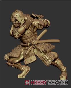 Mr & Mrs History 日本戦国時代 武士 攻撃 (5体セット、エッチング製