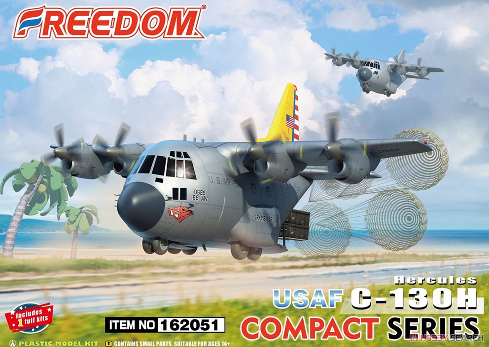 コンパクトシリーズ：C-130H 米空軍 戦術輸送機 (プラモデル) - ホビー