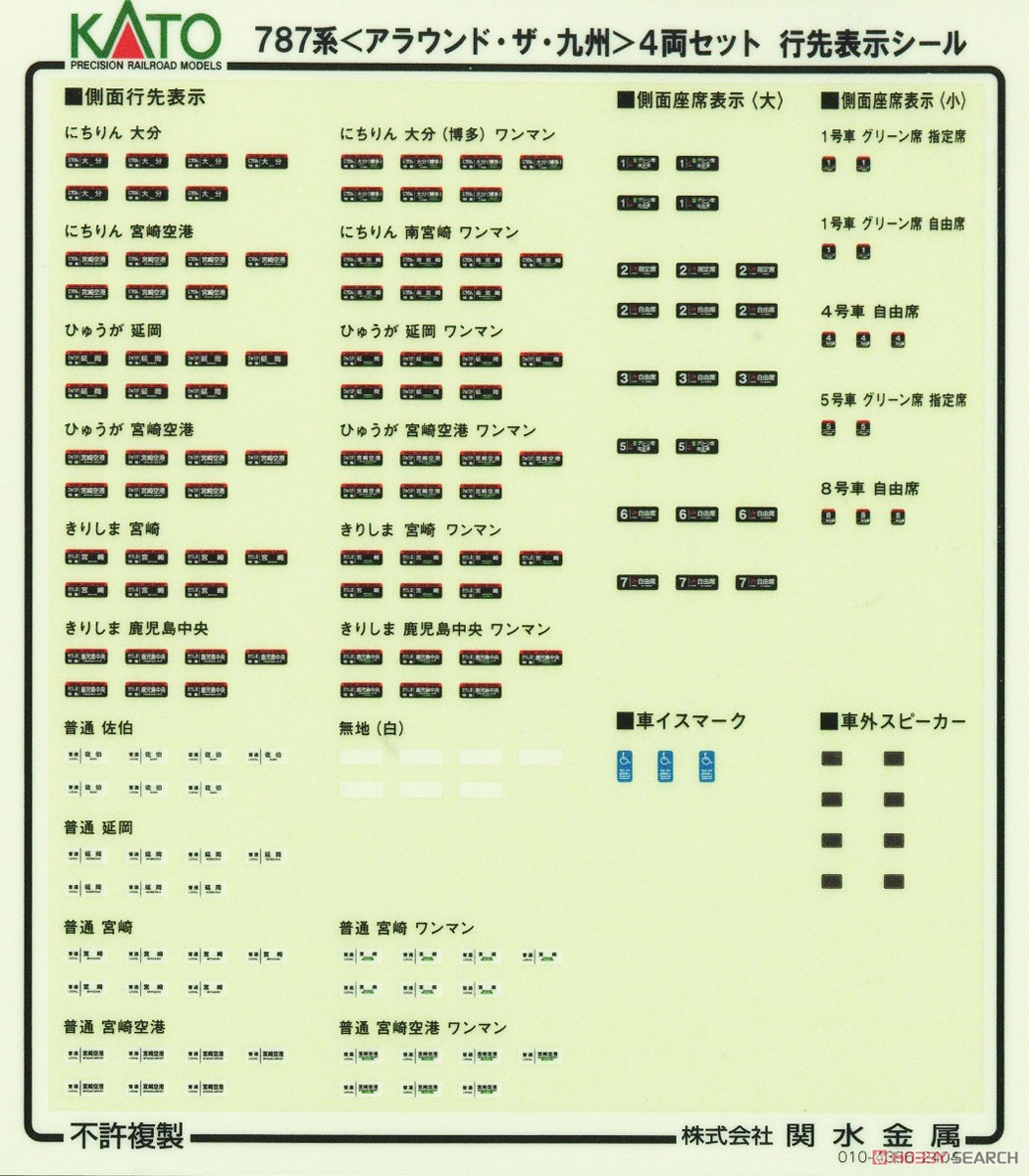 787系 ＜アラウンド・ザ・九州＞ 4両セット (4両セット) (鉄道模型