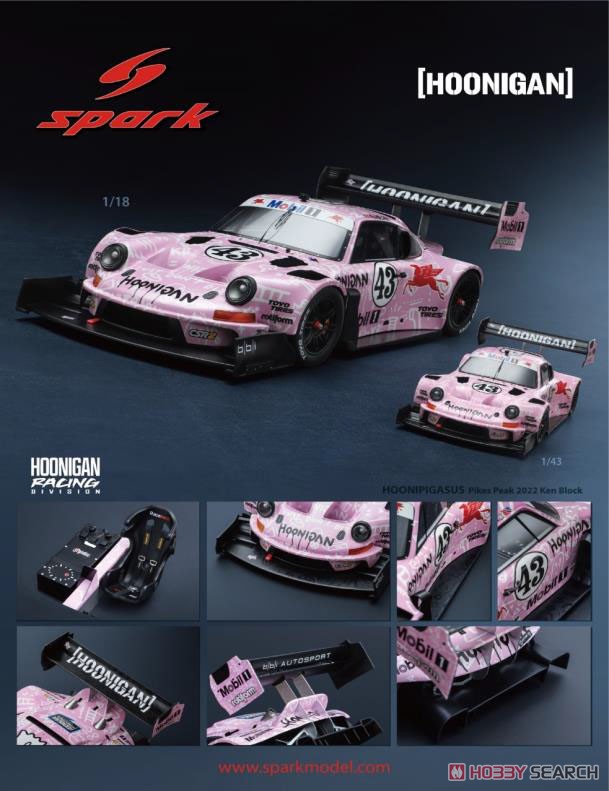 HOONIPIGASUS 911 No.43 Pikes Peak 2022 Ken Block (ミニカー