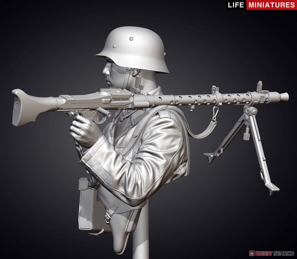 胸像 WWII ドイツ国防軍 MG34機関銃手 フランス1940 (プラモデル