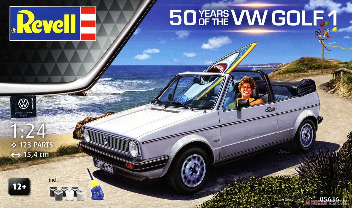 VW ゴルフ 1 カブリオレ 50周年記念ギフトセット (プラモデル