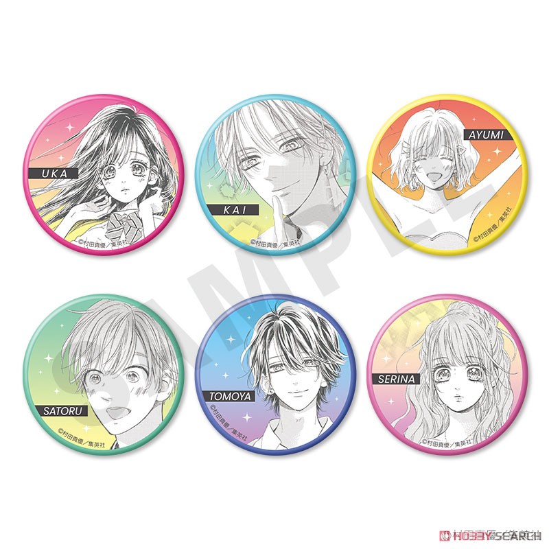 ハニーレモンソーダ トレーディング缶バッジ (6個セット