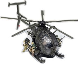 MH-6 リトルバード & デルタフォース隊員フィギュアセット (デカール付