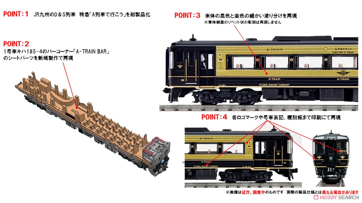 J.R. Series KIHA185 Limited Express Diesel Car (`A` Train) Set (2