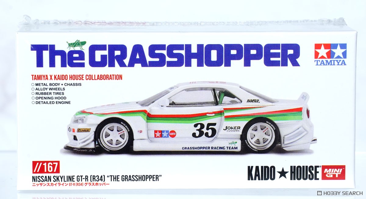 Nissan Skyline GT-R R34 TAMIYA x KAIDO HOUSE `Grasshopper` V1 (RHD